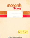 Monarch-Monarch Mona-Matic Model 21, Lathe, Operators Manual 1958-21-05